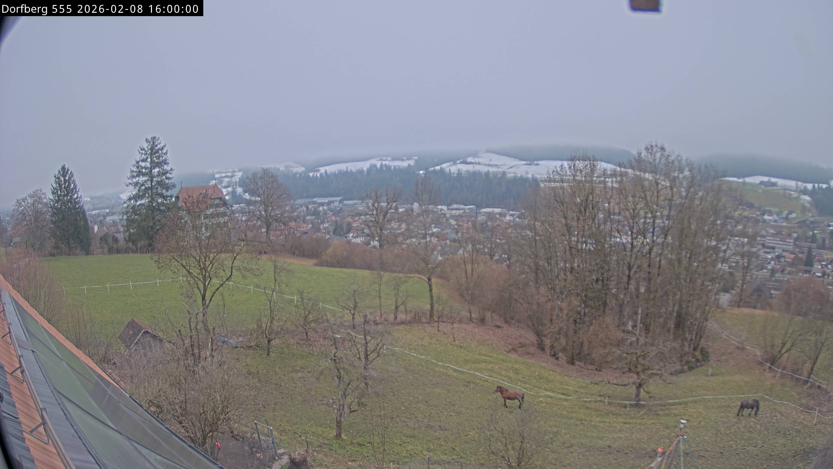 Webcam-Bild: Aussicht vom Dorfberg in Langnau 20260208-160000