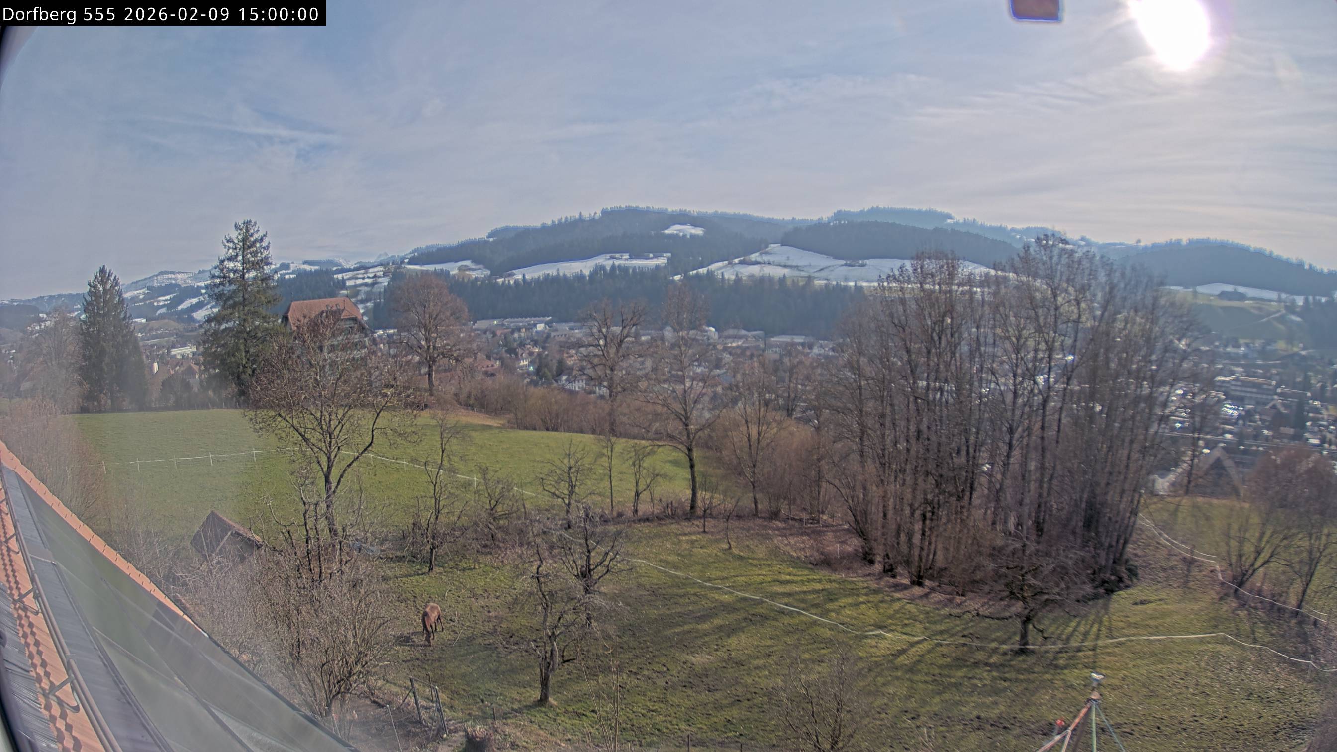 Webcam-Bild: Aussicht vom Dorfberg in Langnau 20260209-150000