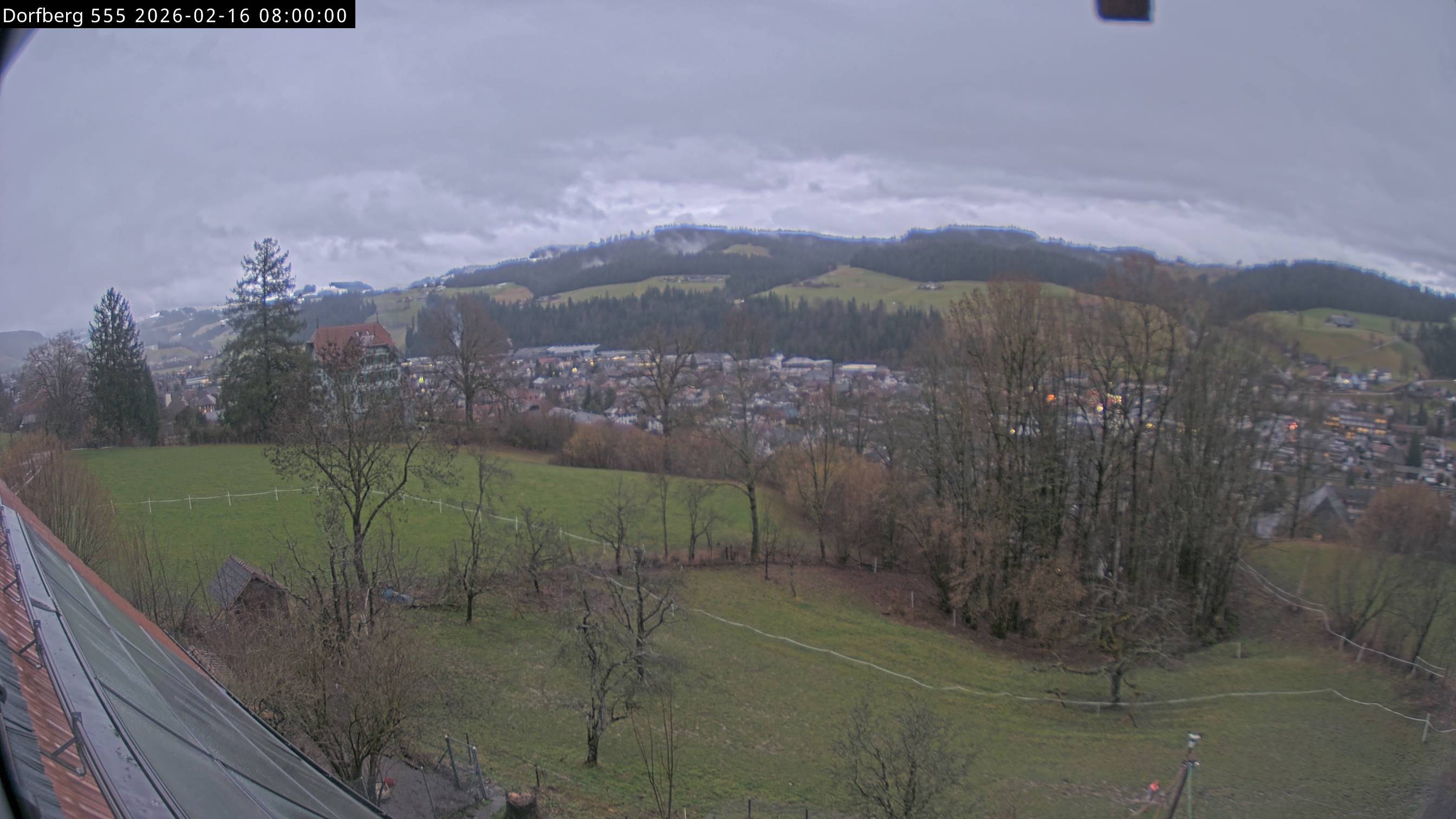 Webcam-Bild: Aussicht vom Dorfberg in Langnau 20260216-080000