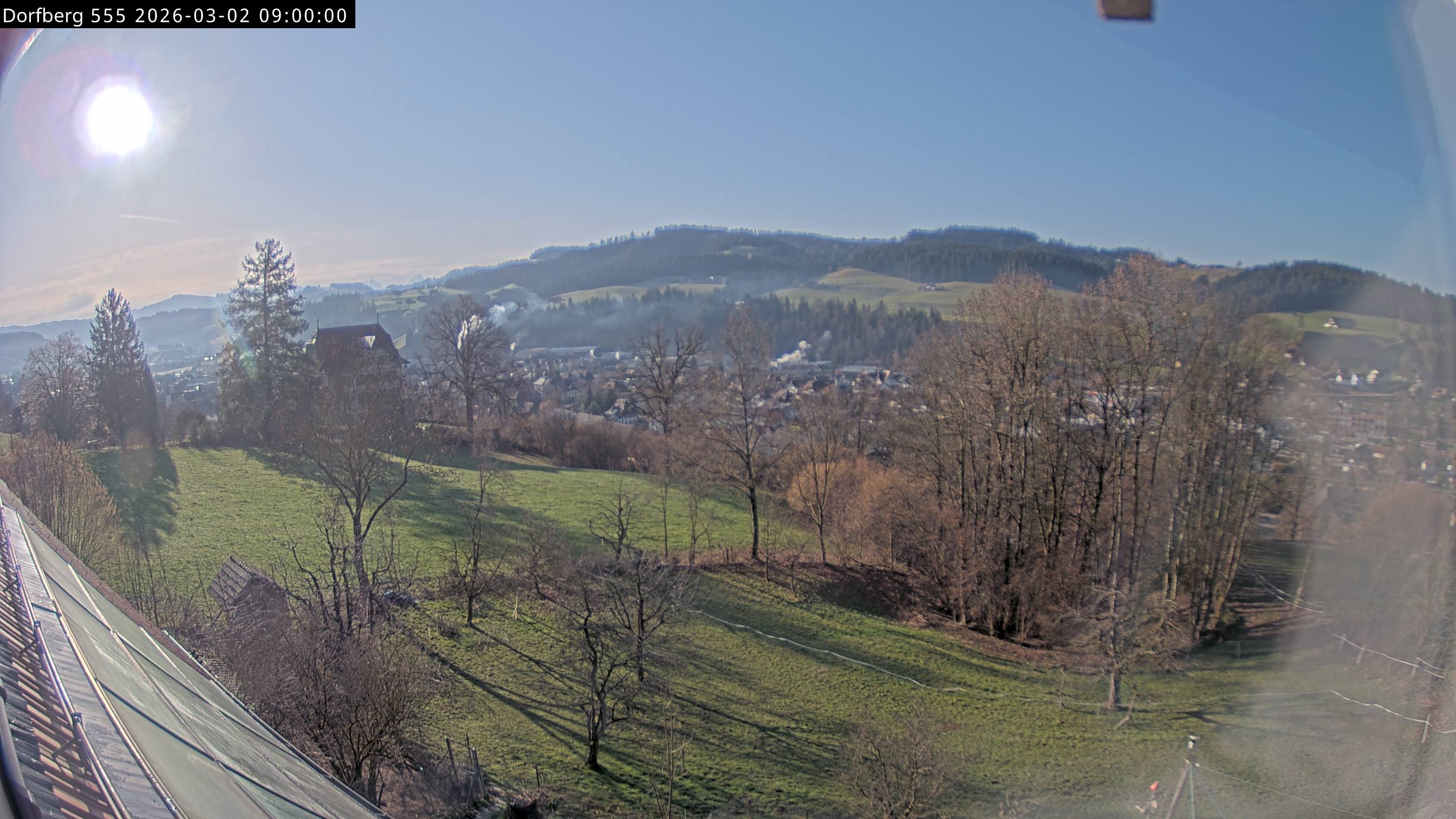 Webcam-Bild: Aussicht vom Dorfberg in Langnau 20260302-090000