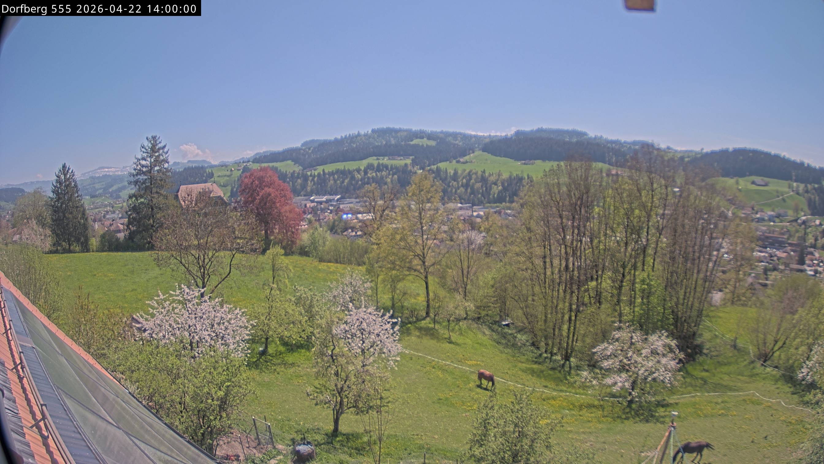 Webcam-Bild: Aussicht vom Dorfberg in Langnau 20260422-140000